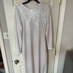 Sequin white dress